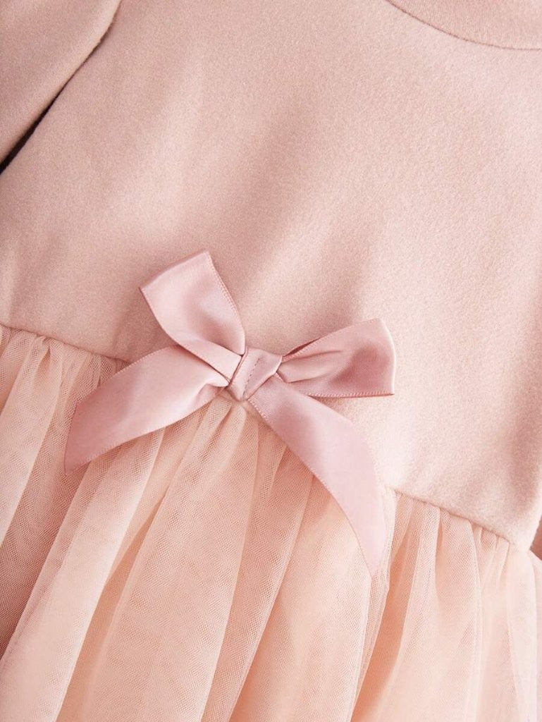 Baby 2 Layered Lace Trim Tulle Dress