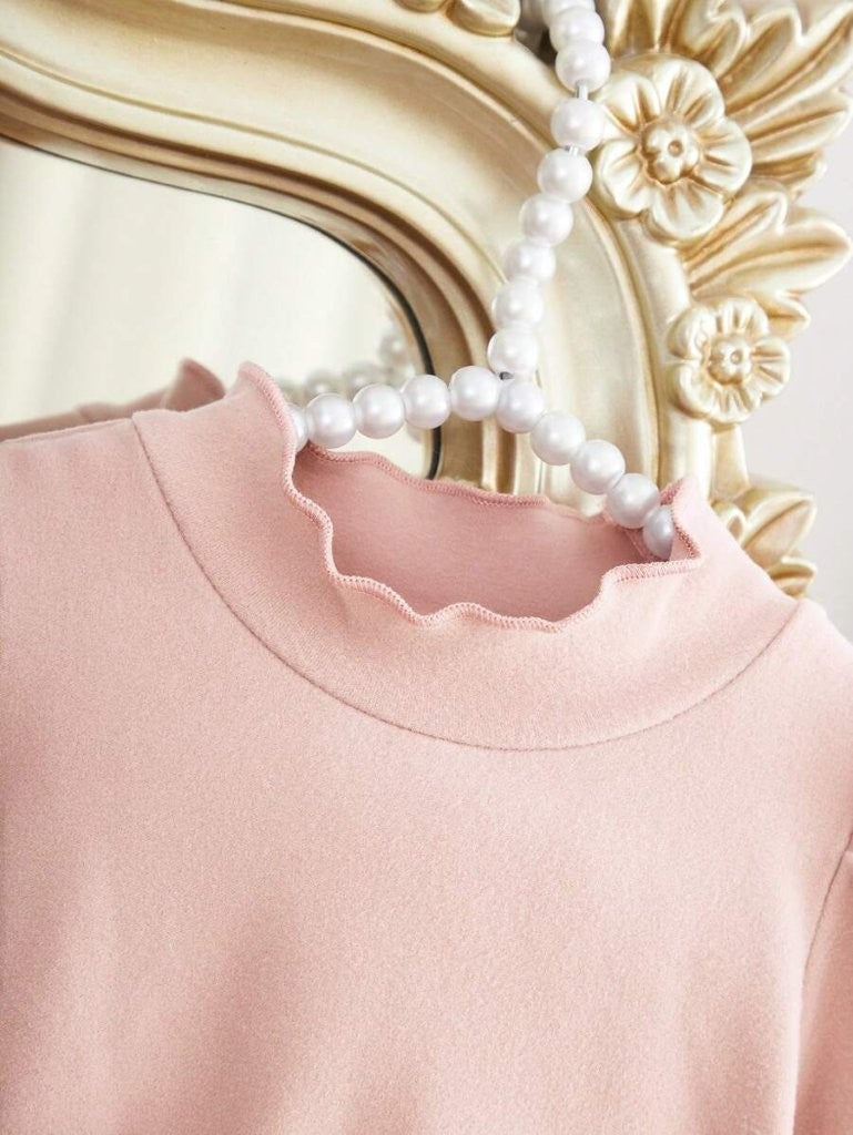 Baby 2 Layered Lace Trim Tulle Dress