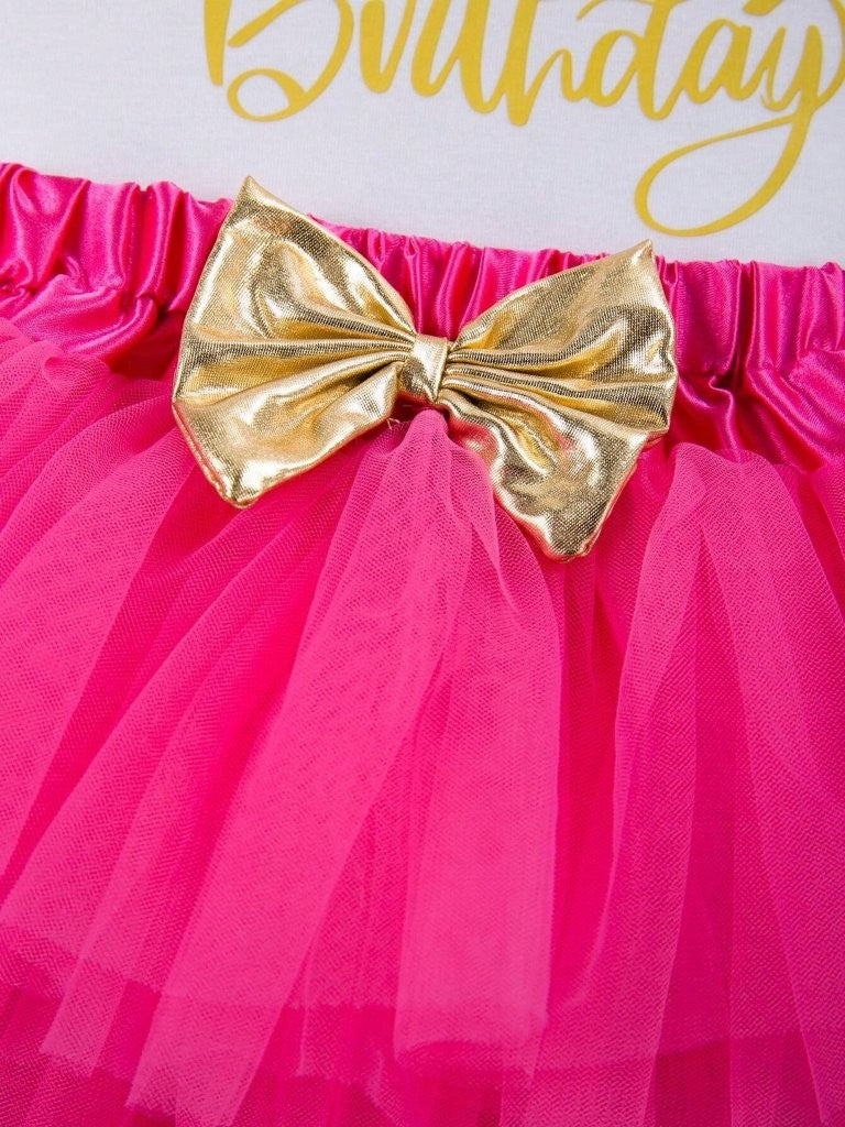 Baby One Year Old Birthday Set Gold