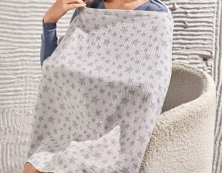 Baby Star Print Nursing Cover