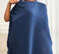 Baby Cotton Royal Blue Nursing Cover