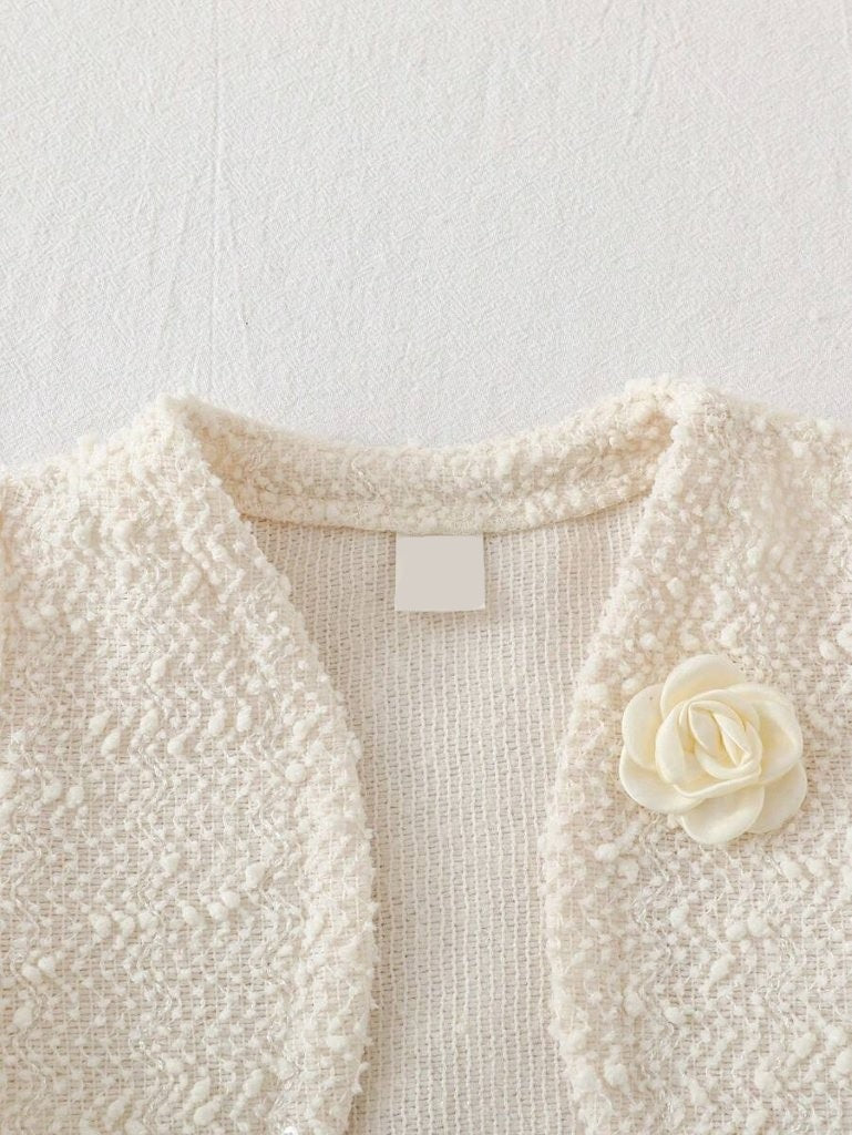Baby 2 Piece Textured Jacket And Dress Set