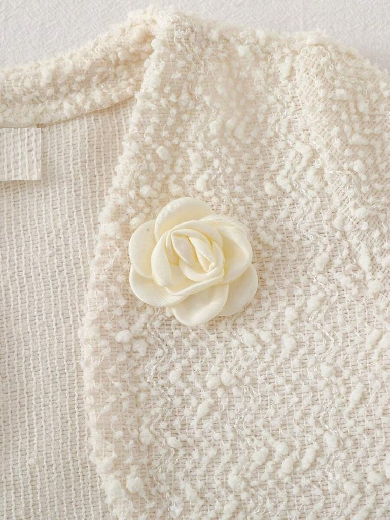 Baby 2 Piece Textured Jacket And Dress Set