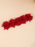 Baby Flower Headband Burgundy