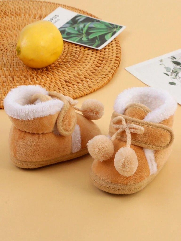 Baby Warm Fur Strap Boots