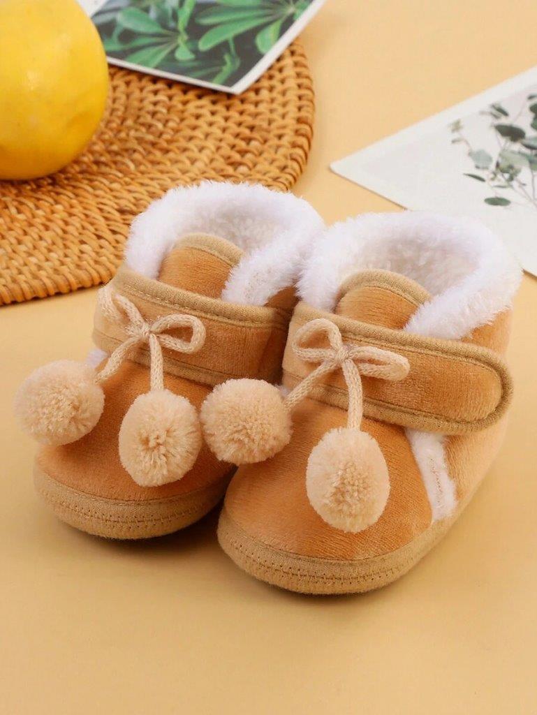 Baby Warm Fur Strap Boots