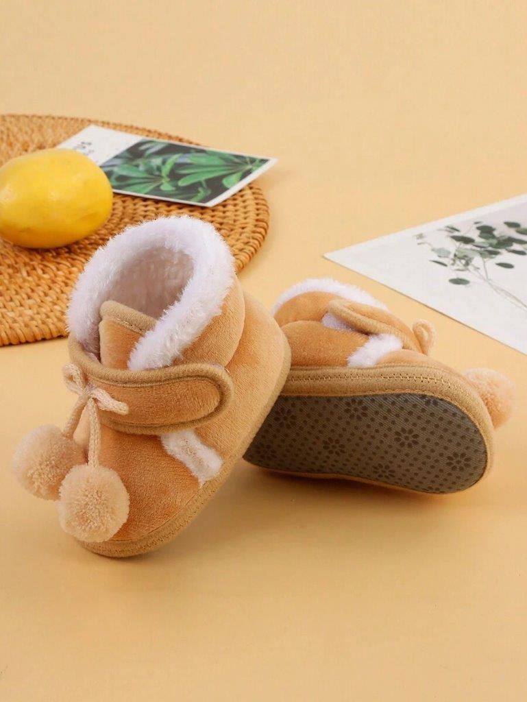 Baby Warm Fur Strap Boots