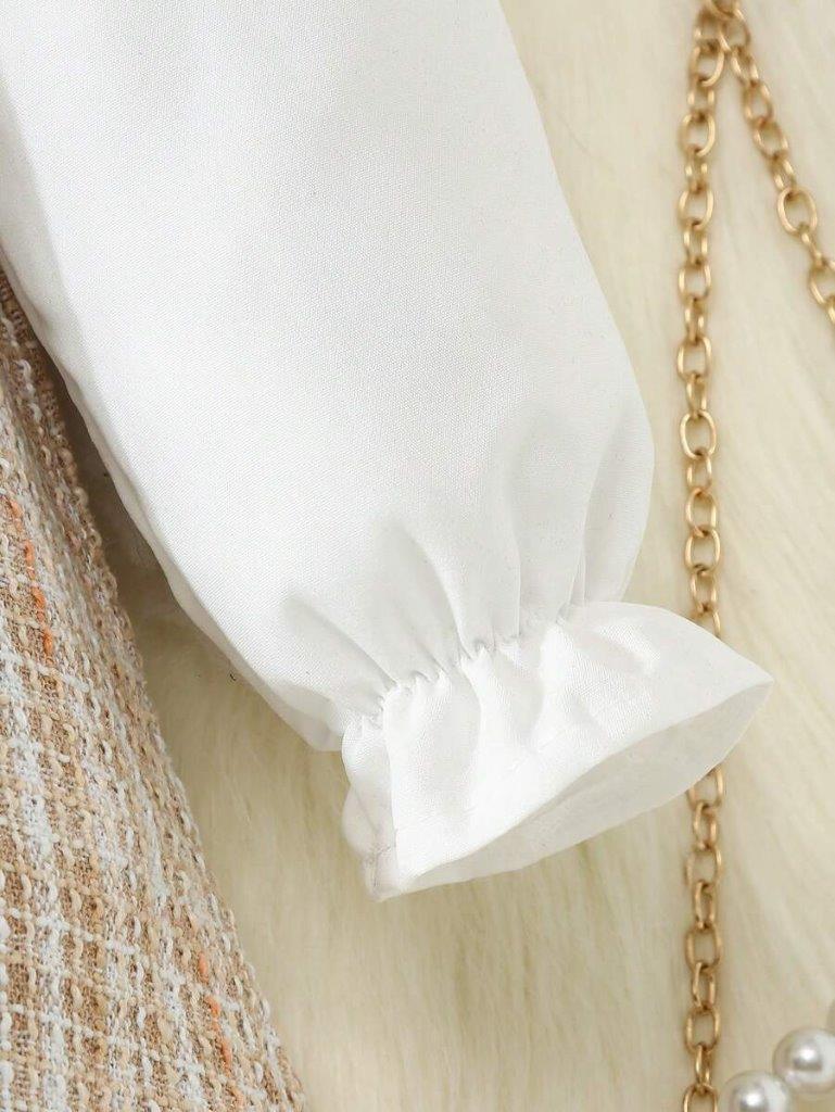 Toddler Girls Elegant Frilled Bow Dress