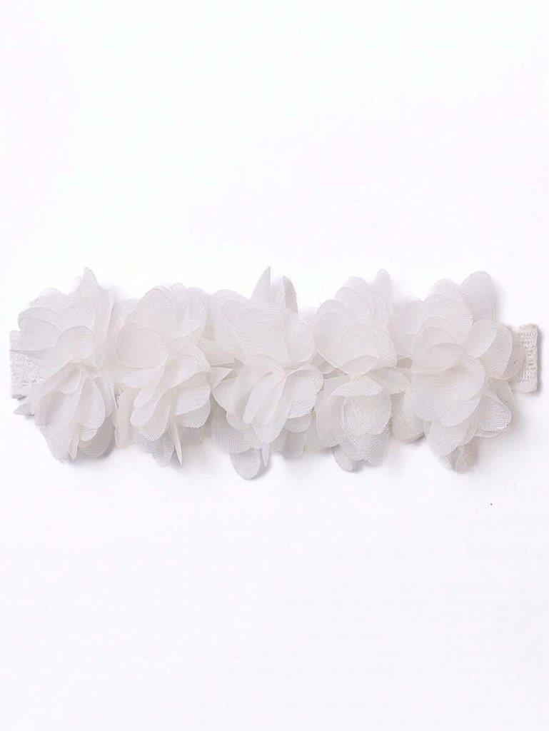 Baby Flower Headband Light White
