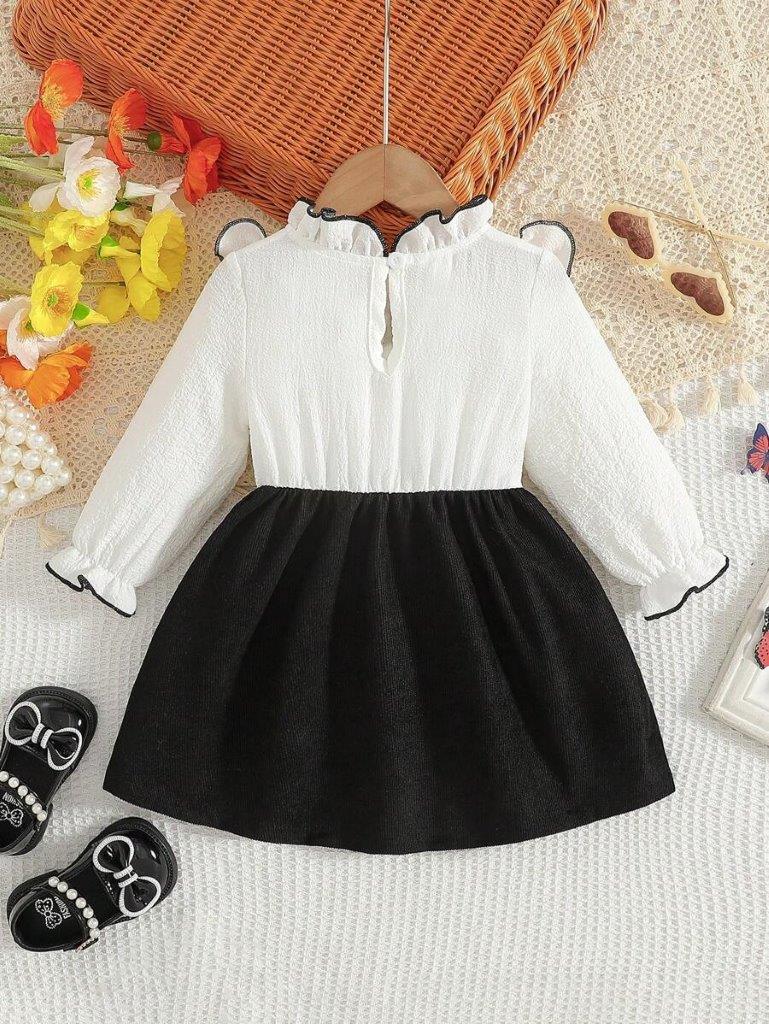 Baby Corduroy Front Bow Dress