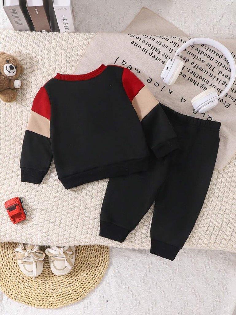 Baby Teddy Pocket Pullover And Pants Set
