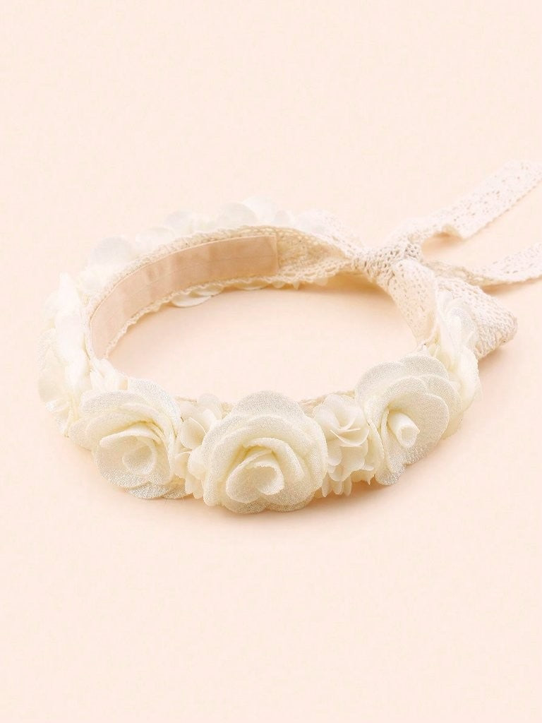 Baby Flower Headband White
