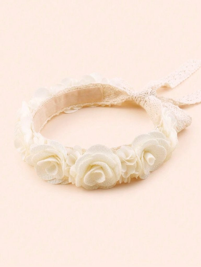 Baby Flower Headband White
