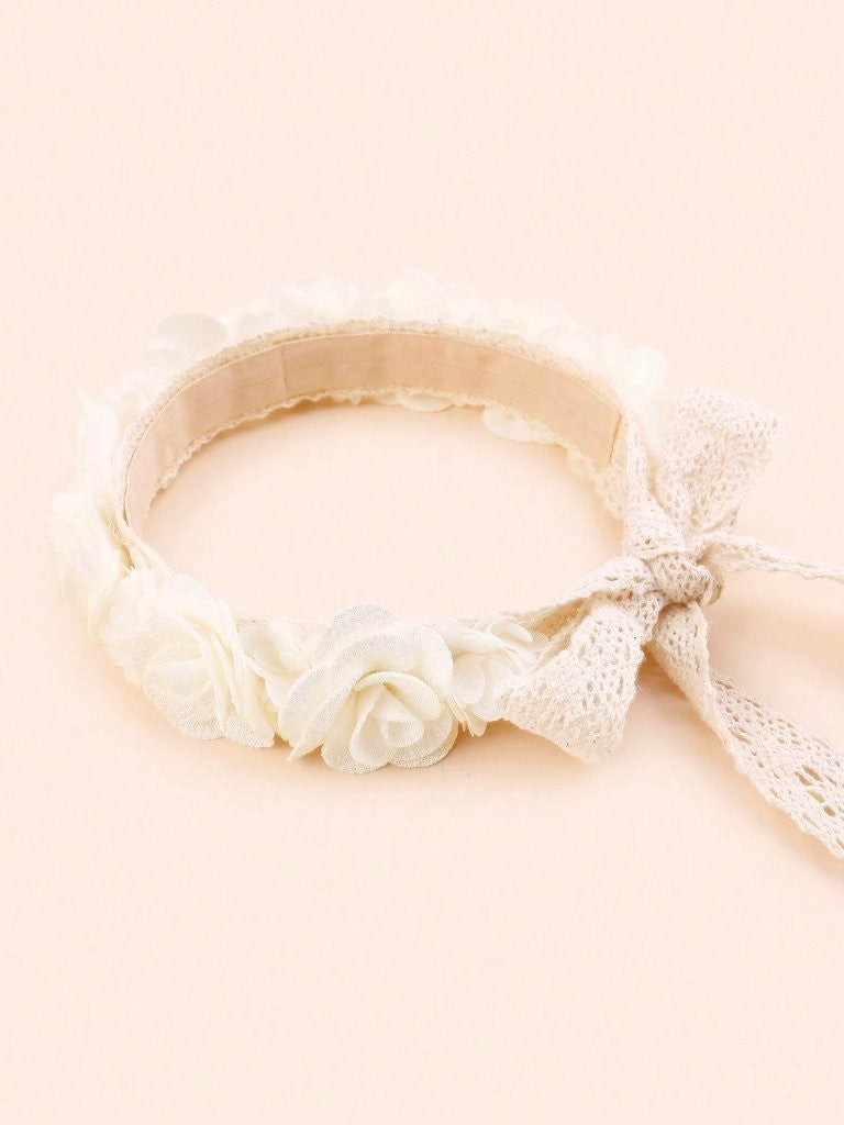 Baby Flower Headband White
