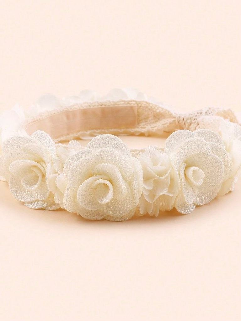 Baby Flower Headband White