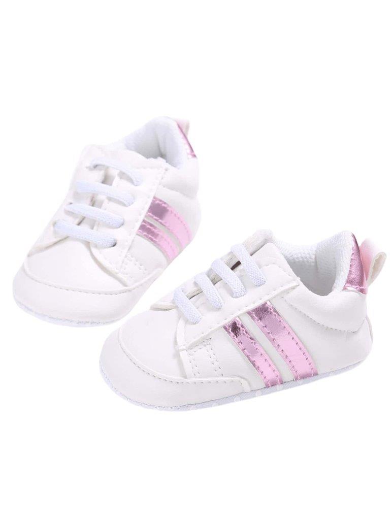 Baby Pink Stripe Sneakers