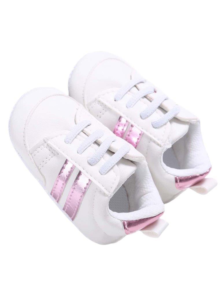 Baby Pink Stripe Sneakers