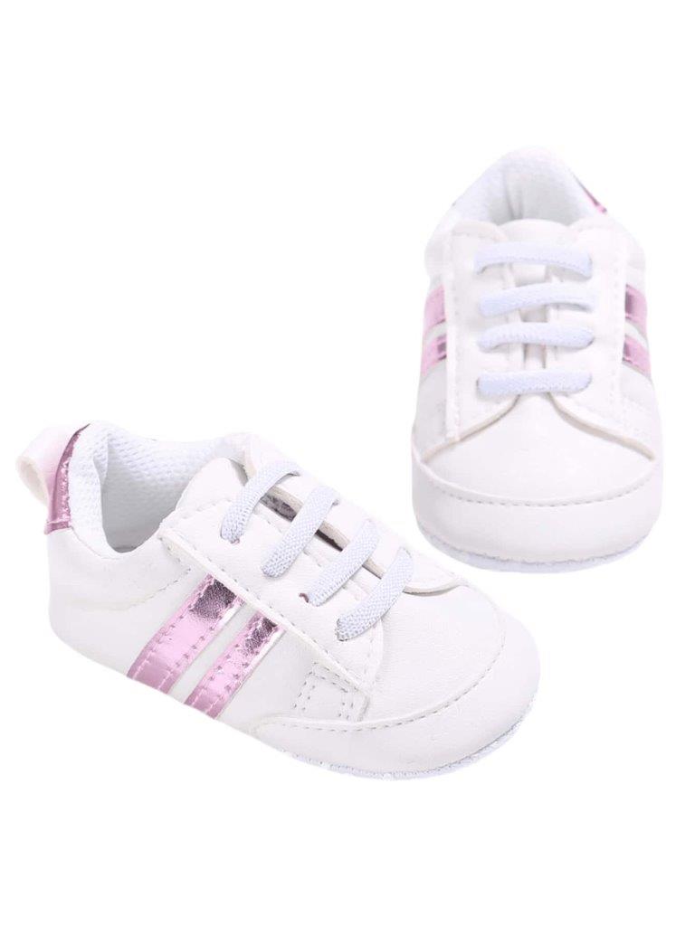 Baby Pink Stripe Sneakers