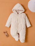 Baby Bunny Print Teddy Jumpsuit