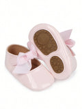 Baby Shiny Bow Flats Pink