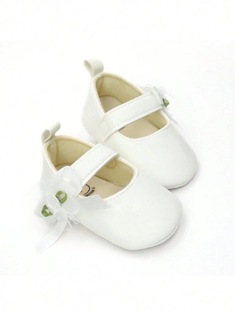 Baby Rose Princess Flats White