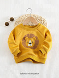 Baby Lion Character 3D Ear Pullover