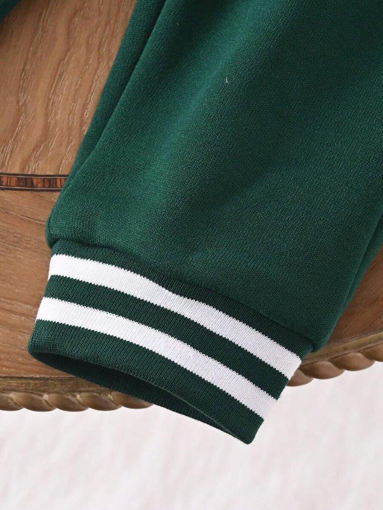 Baby Varsity Jacket And Pants Set Green