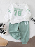 Baby Fashionable Pullover And Pants Set