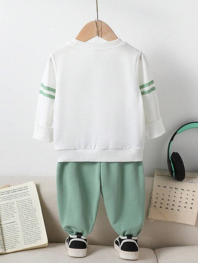 Baby Fashionable Pullover And Pants Set