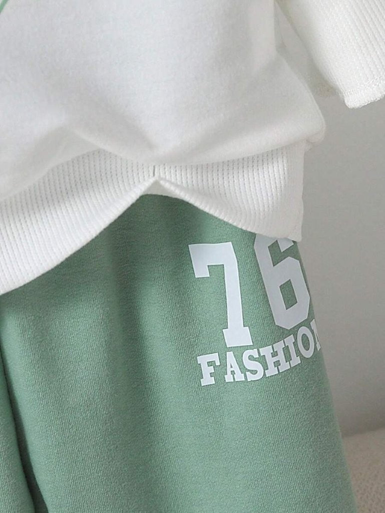 Baby Fashionable Pullover And Pants Set