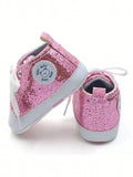 Baby Shiny Pink Bear Sneakers