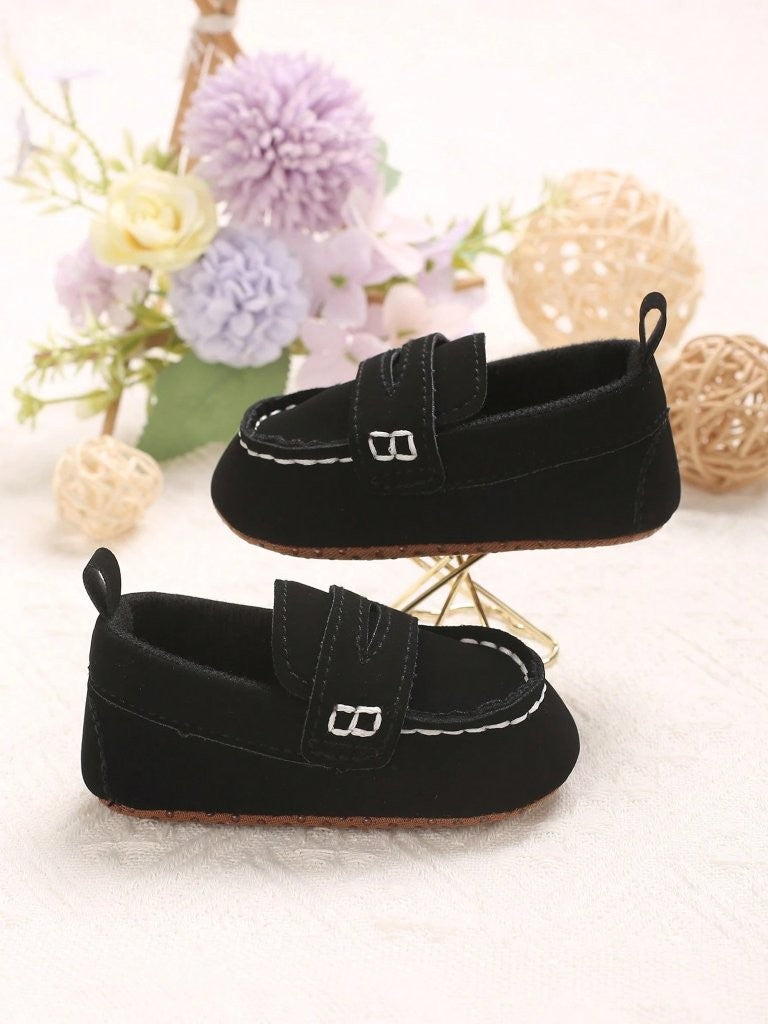 Baby Casual Flat Slip On Black
