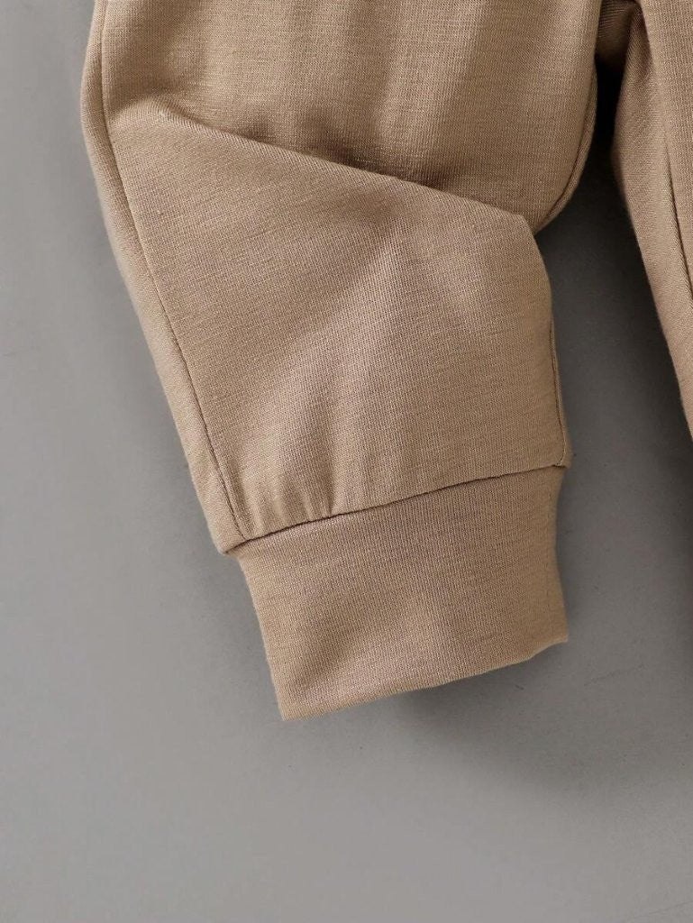 Baby Bow Tie Formal Bodysuit And Pants Set Khaki