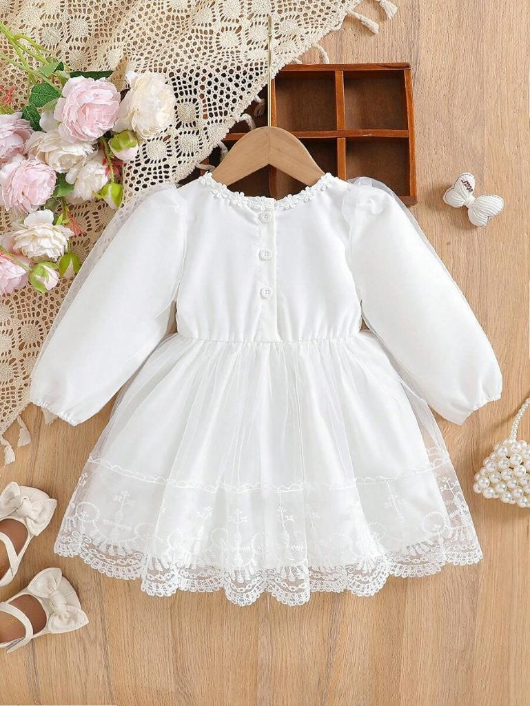 Baby Luxury Lace Long Sleeve Dress