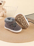 Baby Boy Fuzzy Strap Sneakers