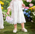 Baby White Ruffle Sleeve Lace Dress