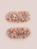 2 Piece Rhinestone Hair Clips Set