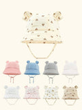 Baby 1 Piece Bunny Ear Bucket Hat 3-12 Months (select a colour)
