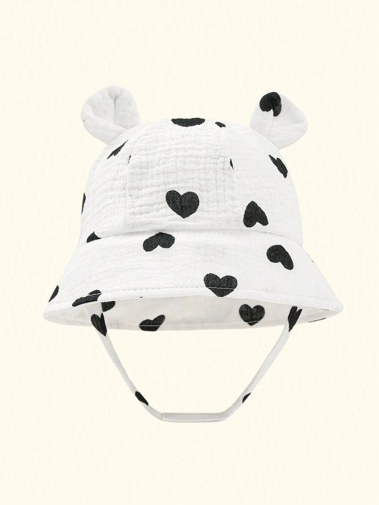 Baby 1 Piece Bunny Ear Bucket Hat 3-12 Months (select a colour)