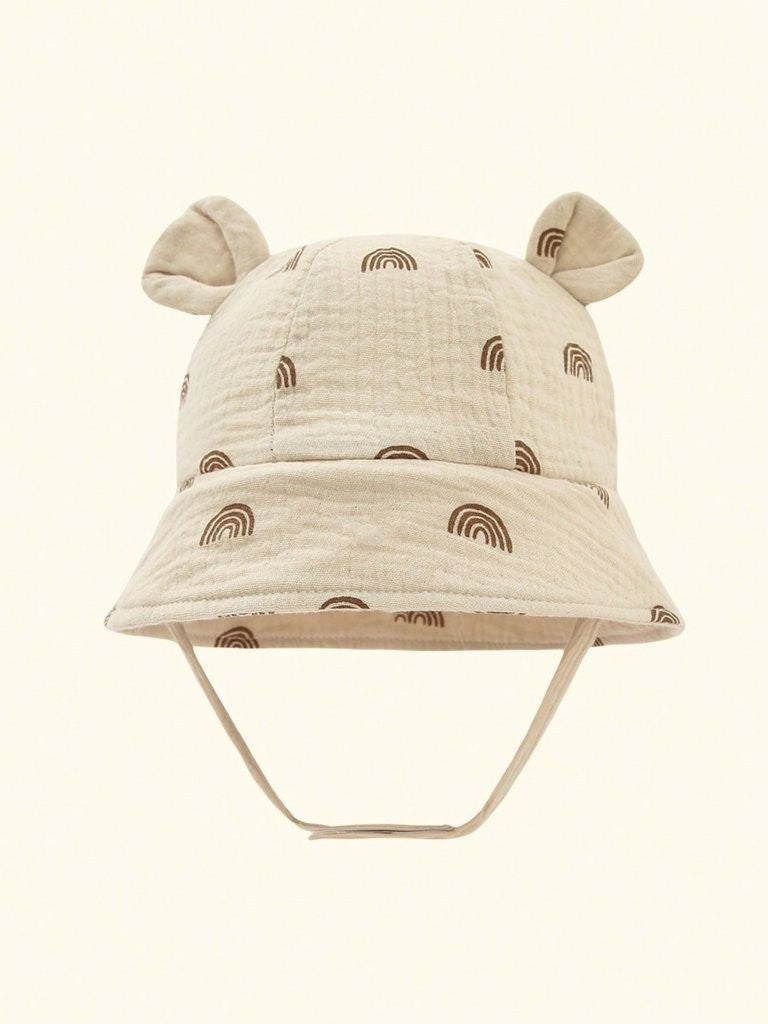 Baby 1 Piece Bunny Ear Bucket Hat 3-12 Months (select a colour)