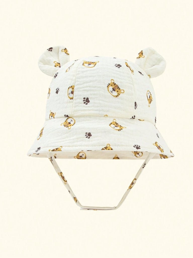 Baby 1 Piece Bunny Ear Bucket Hat 3-12 Months (select a colour)