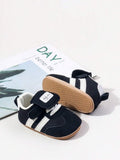 Baby Boy Black Flap Top Sneakers