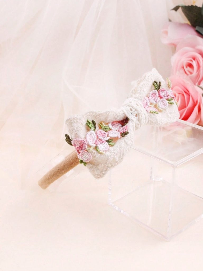 Baby 3 Piece Flower Decor Headband Set Pink