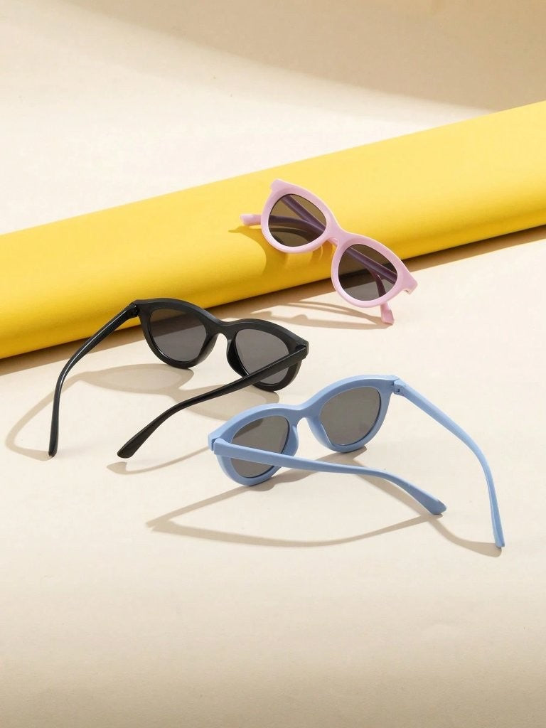 Kids Oval Shape Unisex Sunglasses Choose A Colour