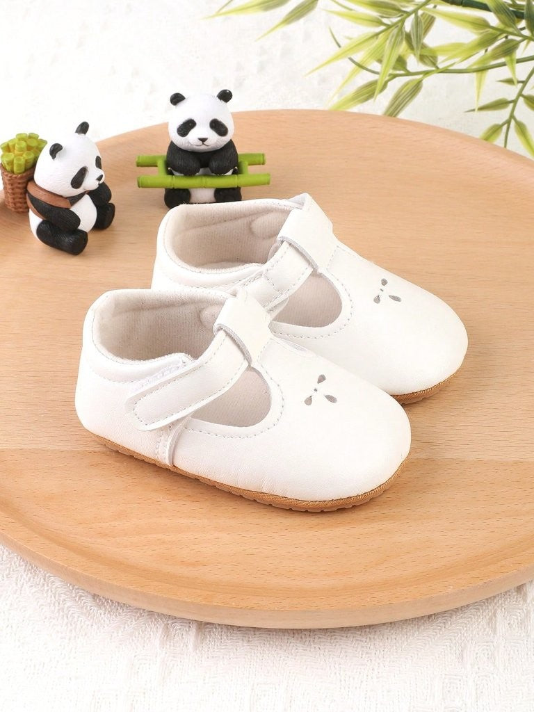 Baby White Pattern Mary Jane Flats