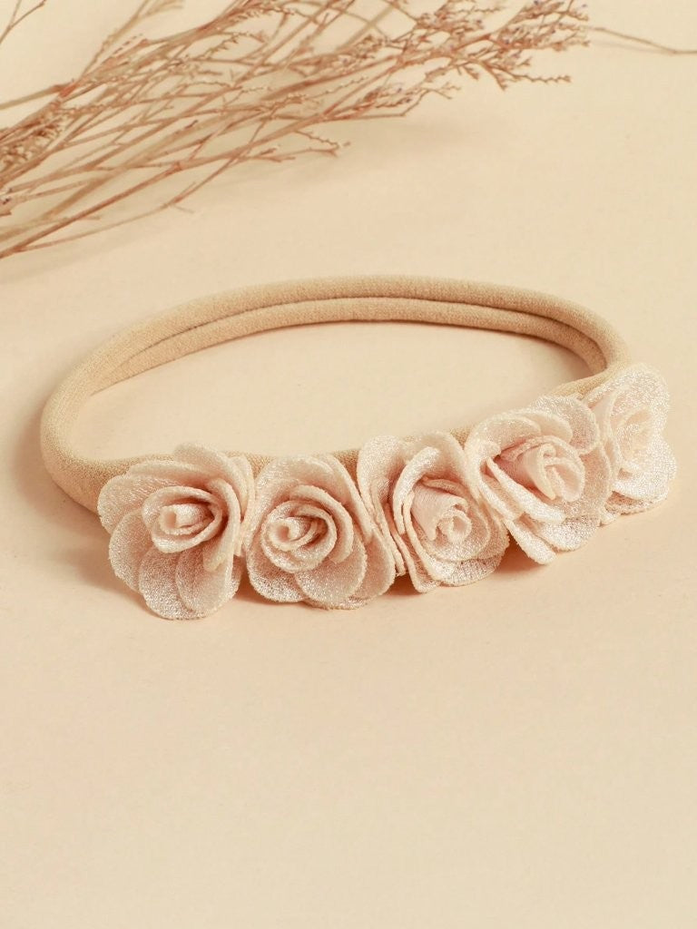Baby 3 Piece Headband Set Dusty Pink