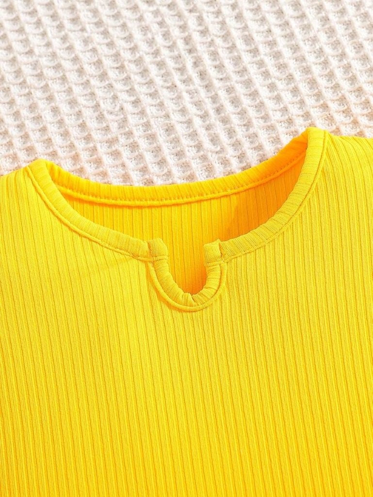 Baby Summer Lemon Print Short And Tee Set