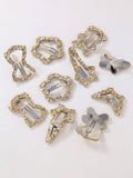 10 Piece Gold Sequin Metal Hair Clips