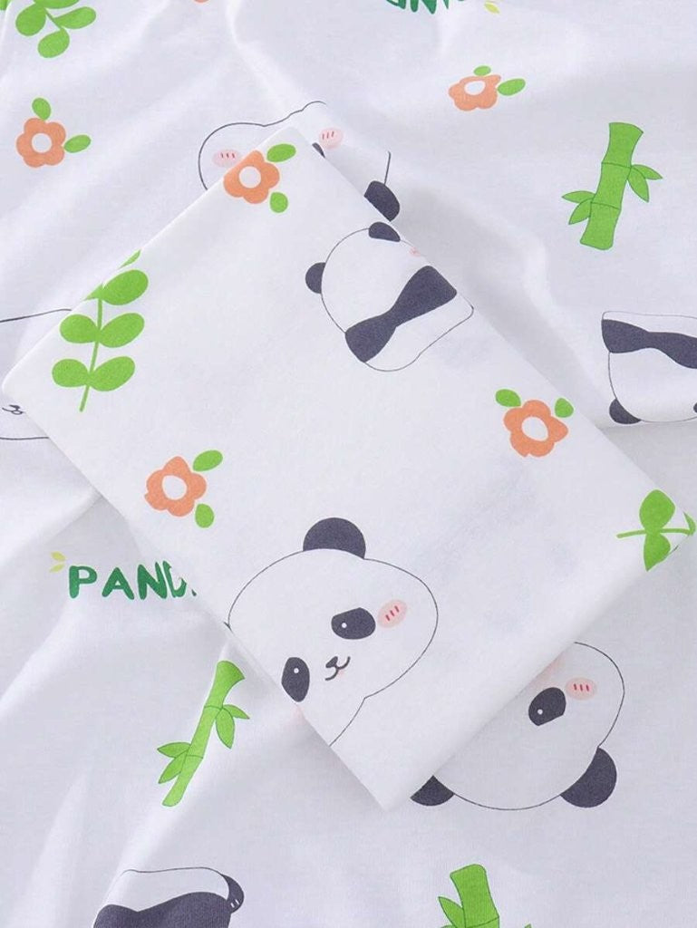 Baby Panda Pattern Swaddle Blanket