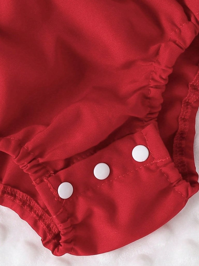 Baby Red Heart Shape Bodysuit Dress